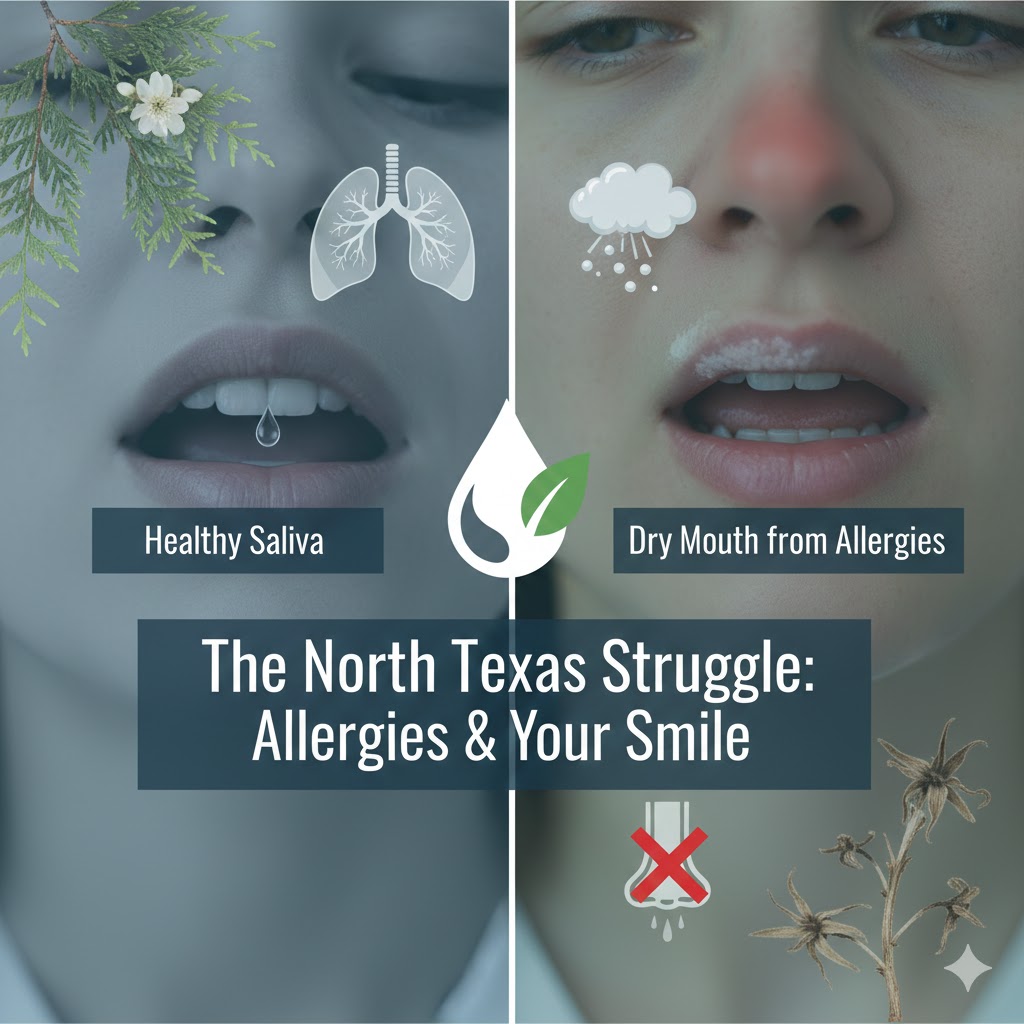 the north texas struggle: the allergies and your smile